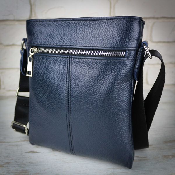 

Вертикальная кожаная сумка на три отделения Alvibag AV0204FL-BLUE