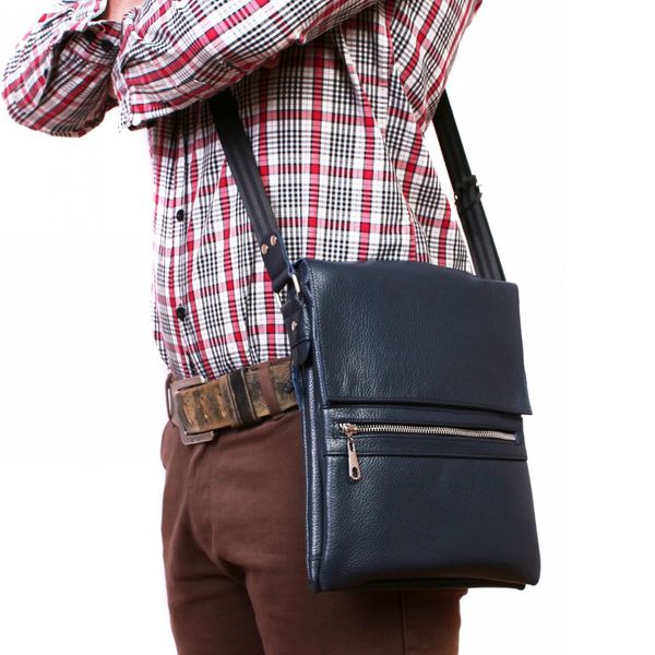 

Сумка из натуральной кожи Alvibag av-99blue синяя