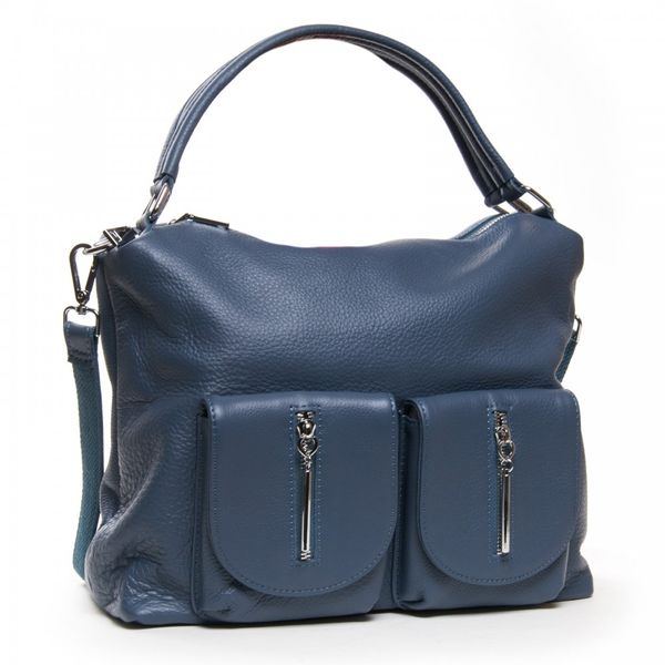 

Женская кожаная сумка классическая ALEX RAI 01-12 25-83105-9 l-blue