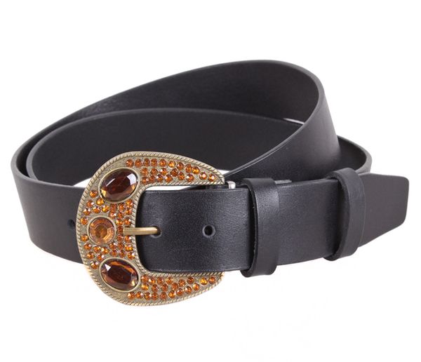 

Женский классический кожаный ремень D-Belts S1130 черный (130 см х 4 см)