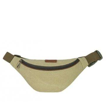 

Сумка - бананка на пояс Exodus Leather Canvas Бежевый P2110Ex063