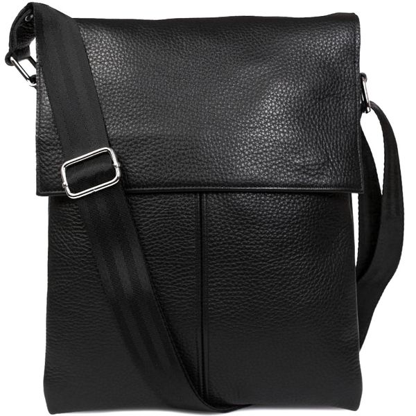 

Мужская кожаная сумка-планшетка Alvibag av-101black черная
