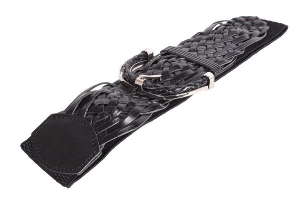 

Классический черный женский пояс экокожа D-Belts S0048 черный (85-105 см х 6 см)