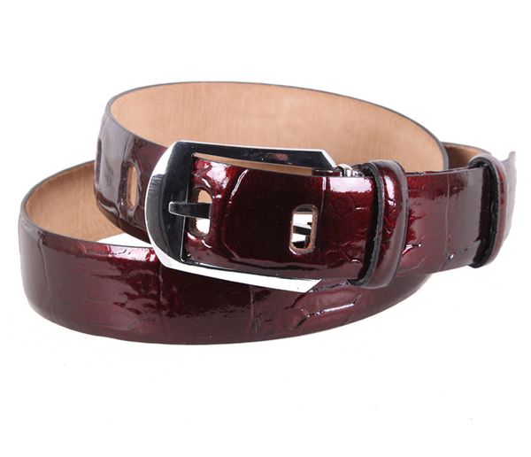 

Женский классический кожаный ремень D-Belts S1172 темно-вишневый (105-120 см х 4 см)