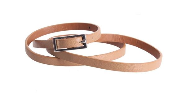 

Женский узкий ремень D-Belts S0509 бежевый (110-115 см х 1 см)