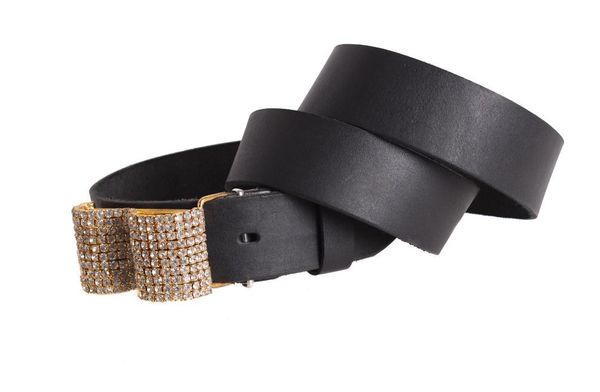 

Женский кожаный ремень под джинсы D-Belts S0299 черный (105-130 см х 4 см)