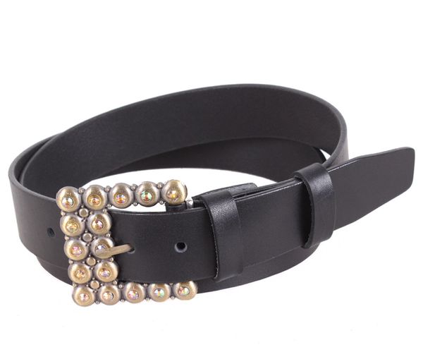 

Женский классический кожаный ремень D-Belts S1144 черный (130 см х 4 см)