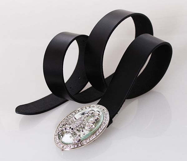 

Женский кожаный ремень под джинсы D-Belts S1460 черный (125 см х 4 см)