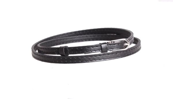 

Женский узкий ремень D-Belts S0523 черный (110 см х 1 см)