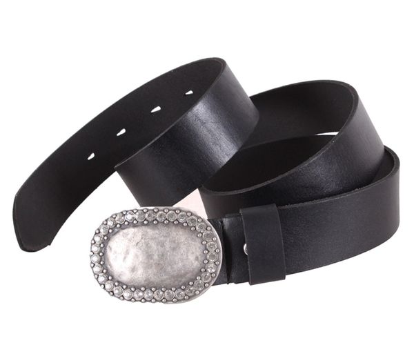 

Женский кожаный ремень с бляхой D-Belts S1110 черный (130 см х 4 см)