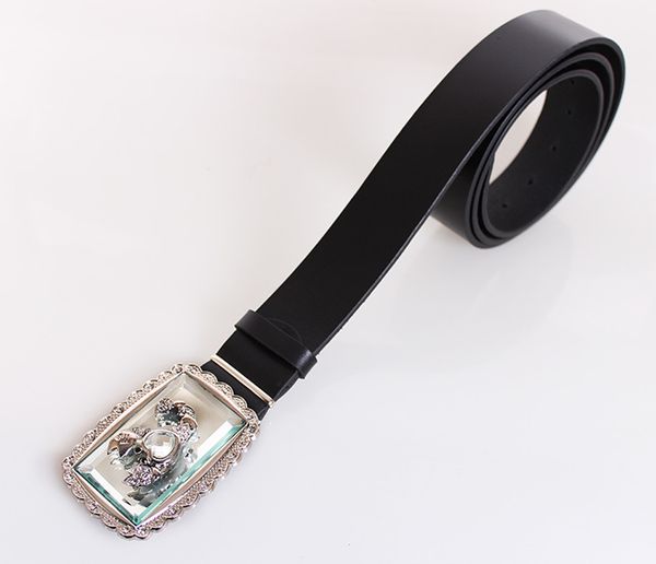 

Женский кожаный ремень под джинсы D-Belts S1441 черный (125 см х 4 см)