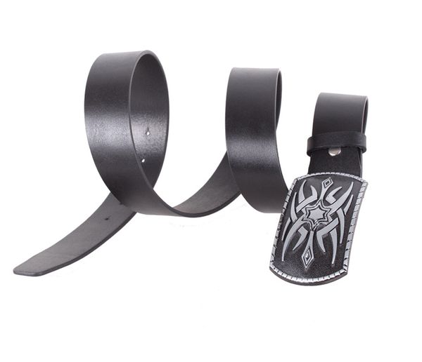 

Ремень с необычной бляхой D-Belts S0859 черный (125 см х 4 см)