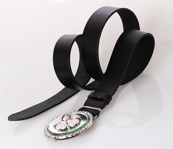 

Женский кожаный ремень под джинсы D-Belts S1465 черный (125 см х 4 см)