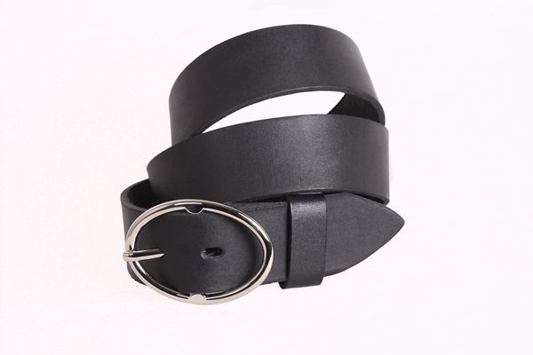 

Женский кожаный ремень под джинсы D-Belts S0270 черный (130 см х 4 см)