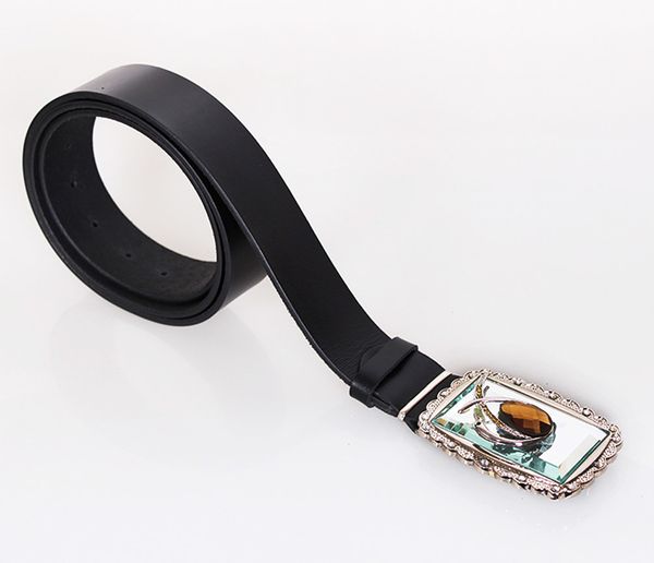 

Женский кожаный ремень под джинсы D-Belts S1447 черный (125 см х 4 см)