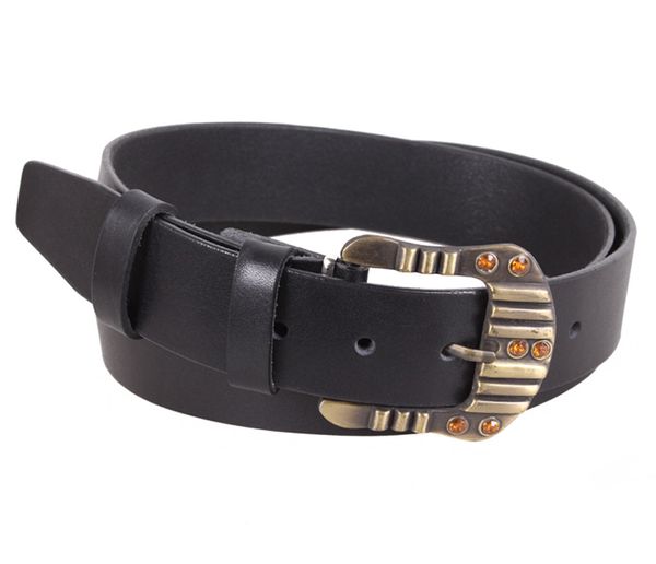 

Женский классический кожаный ремень D-Belts S1142 черный (115-130 см х 4 см)