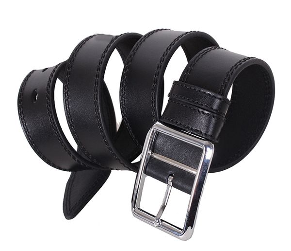 

Мужской кожаный ремень D-Belts S1376 черный (120 см х 4 см)