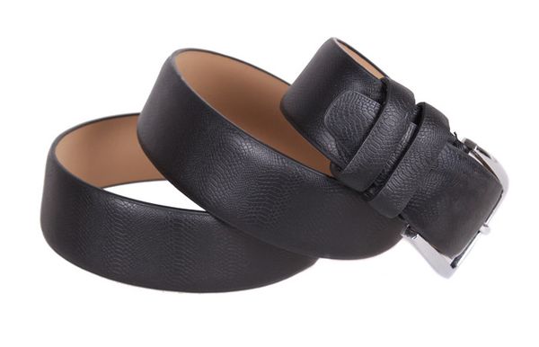 

Стильный классический ремень под брюки из эко-кожи D-Belts S0579 черный (115 см х 3.5 см)