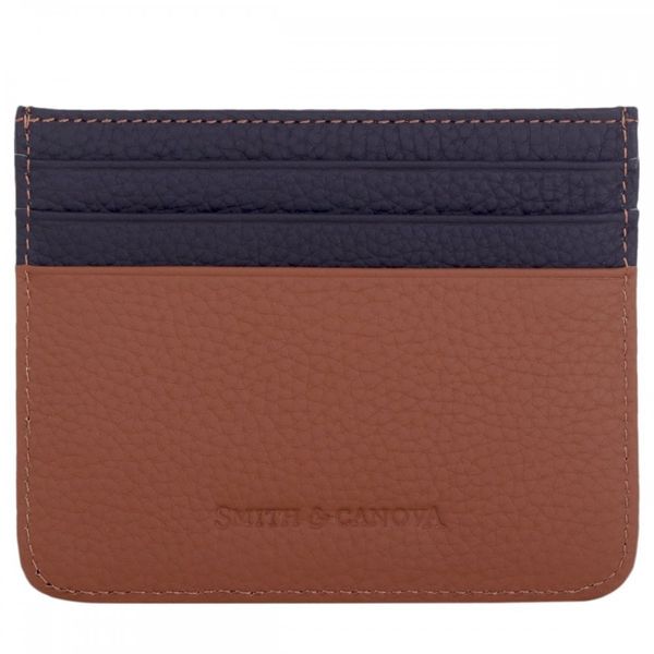

Картхолдер из натуральной кожи Smith & Canova 90014 (Black-Tan)