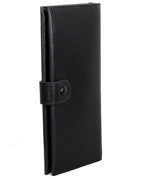 

Кожаное портмоне- купюрник с картхолдером JZ NVC160-5-26 Черный