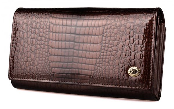 

Женский кожаный кошелек с визитницей ST Leather 98283 Коричневый