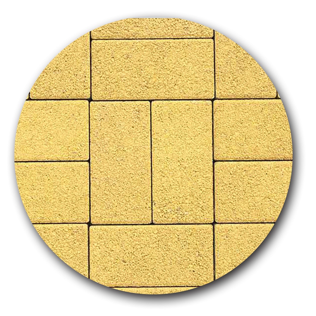 

Тротуарная плитка BKstone Кирпич стандарт 6 см, Желтый