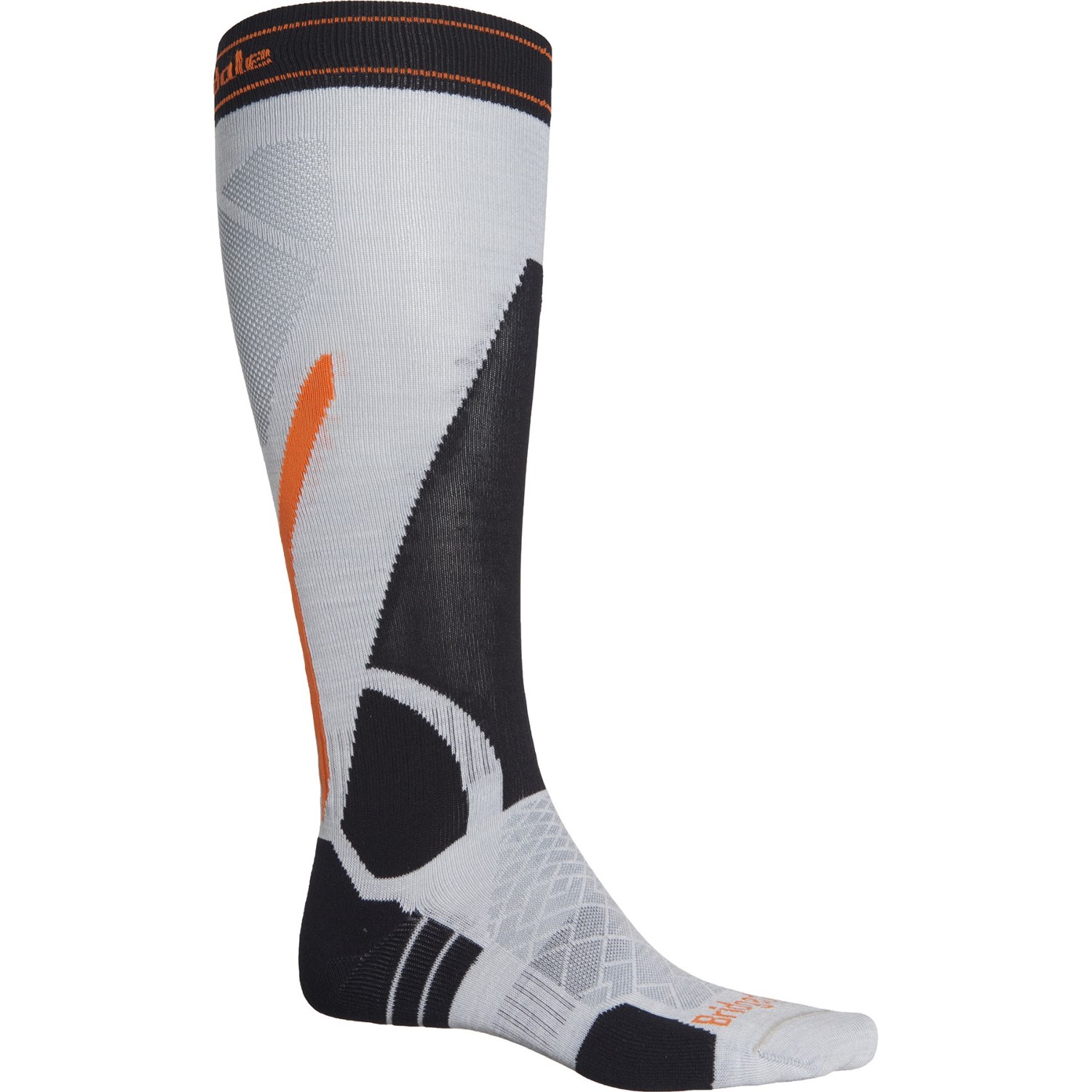 

Носки Bridgedale Lightweight Endurance Ski - Merino Wool, Over the Calf Silver/Black, L (48)