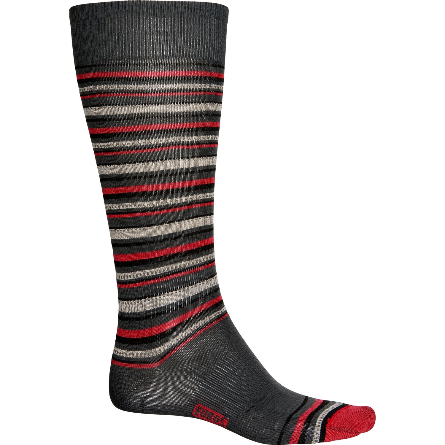 

Носки Eurosock Made in Italy Silver Ultralight Ski - Over the Calf (For Men and Women) Charcoal Stripe, S (44)