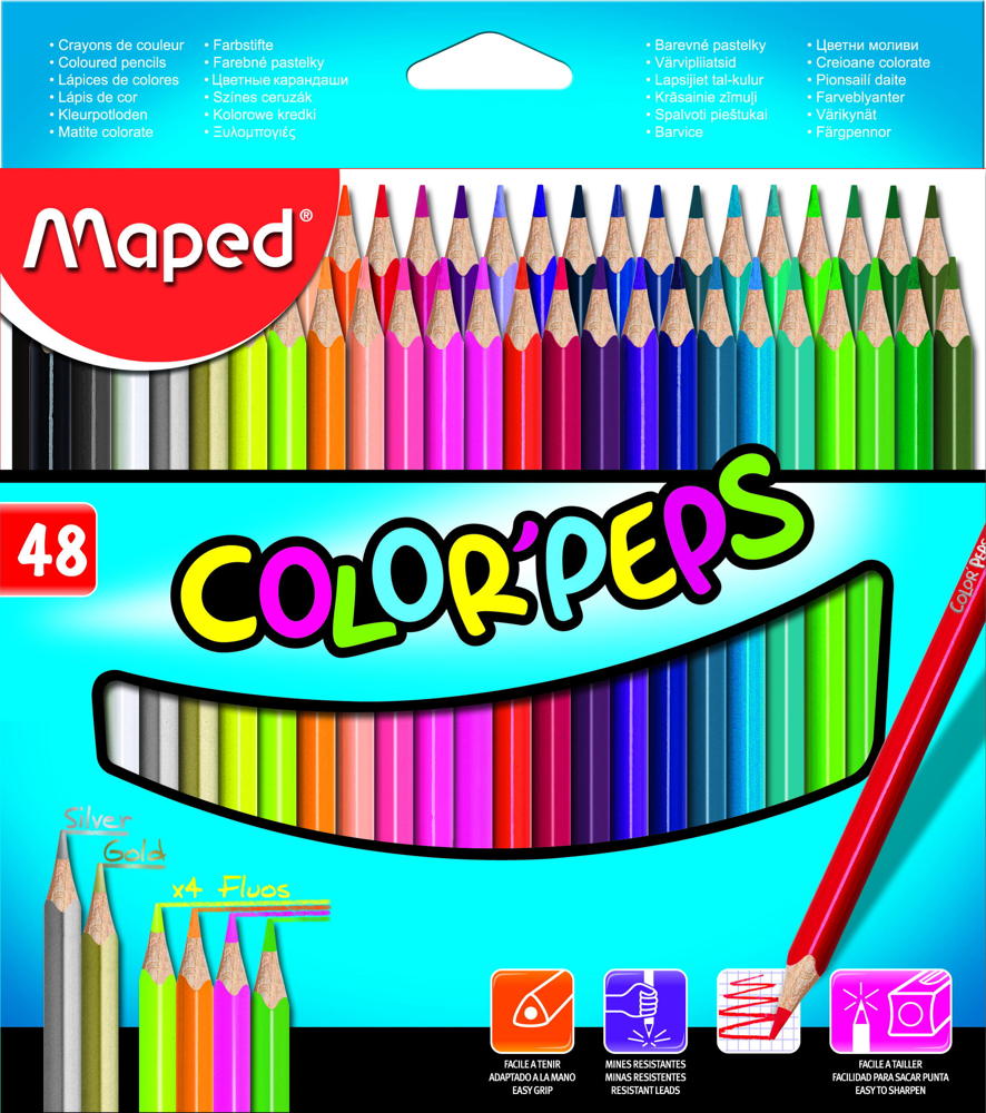 

Карандаши цветные Maped Color Peps 48 цветов 832048