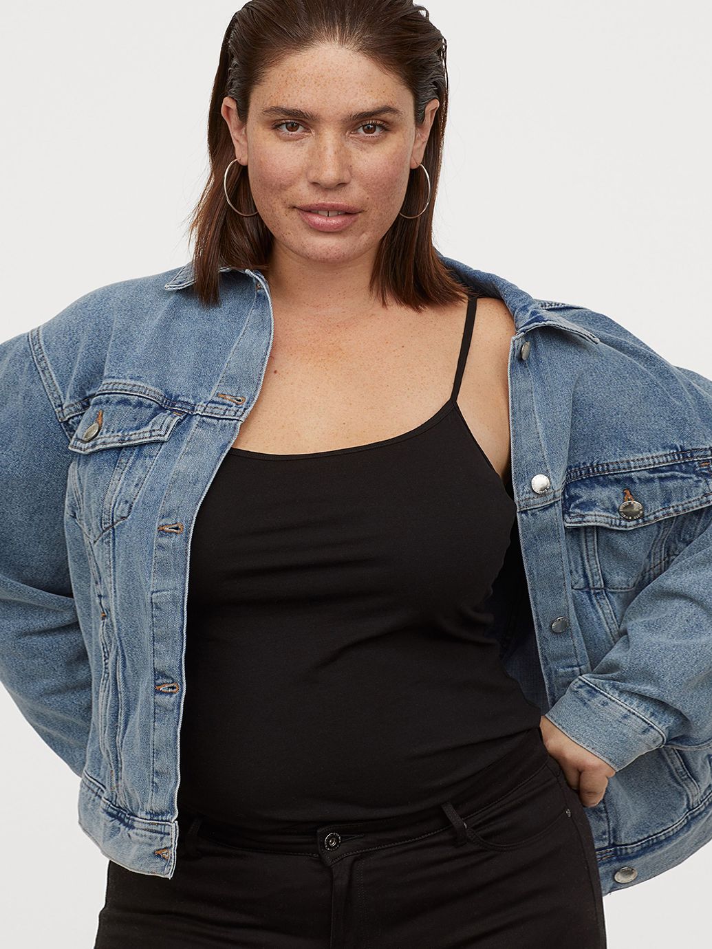 

Майка H&M 0779554_01  Черная, Майка H&M 0779554_01 2XL Черная