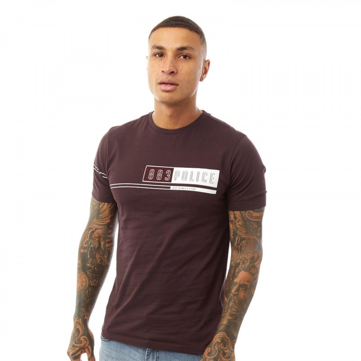 

Футболка 883 Police Cohen Burgundy Maroon,  (46, Футболка 883 Police Cohen Burgundy Maroon, M (46)