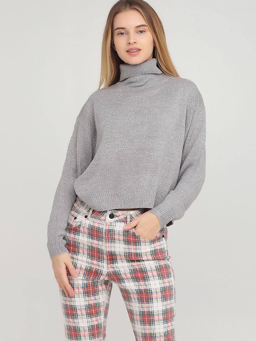 

Свитер H&M 0761406_сер  Серый, Свитер H&M 0761406_сер S Серый