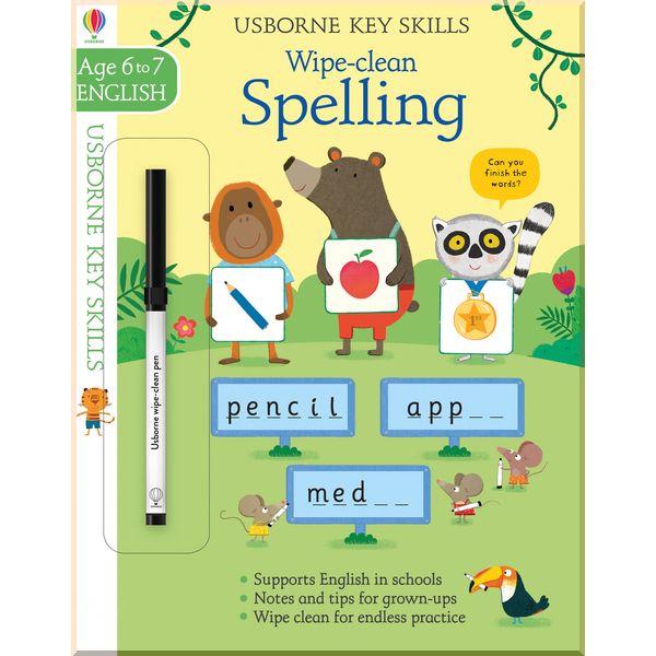 

Usborne Wipe-clean spelling 6-7. Jane Bingham. ISBN:9781409564867