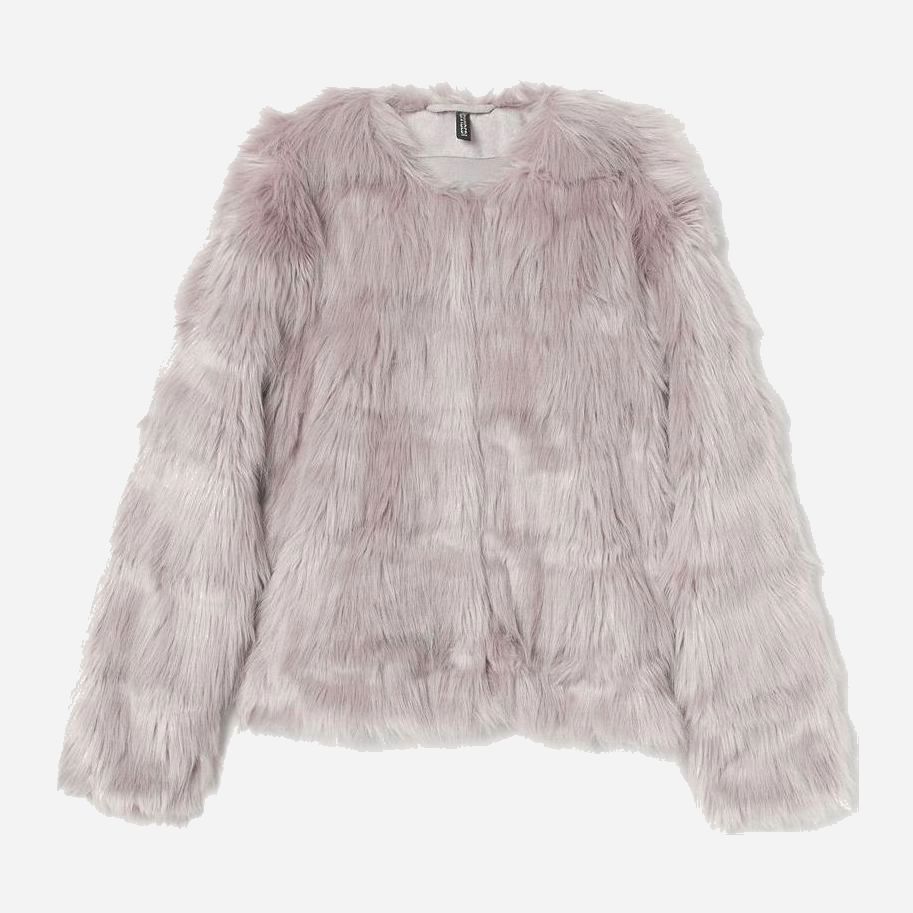 

Эко полушубок H&M 07706070_серый  Серый, Эко полушубок H&M 07706070_серый XS Серый