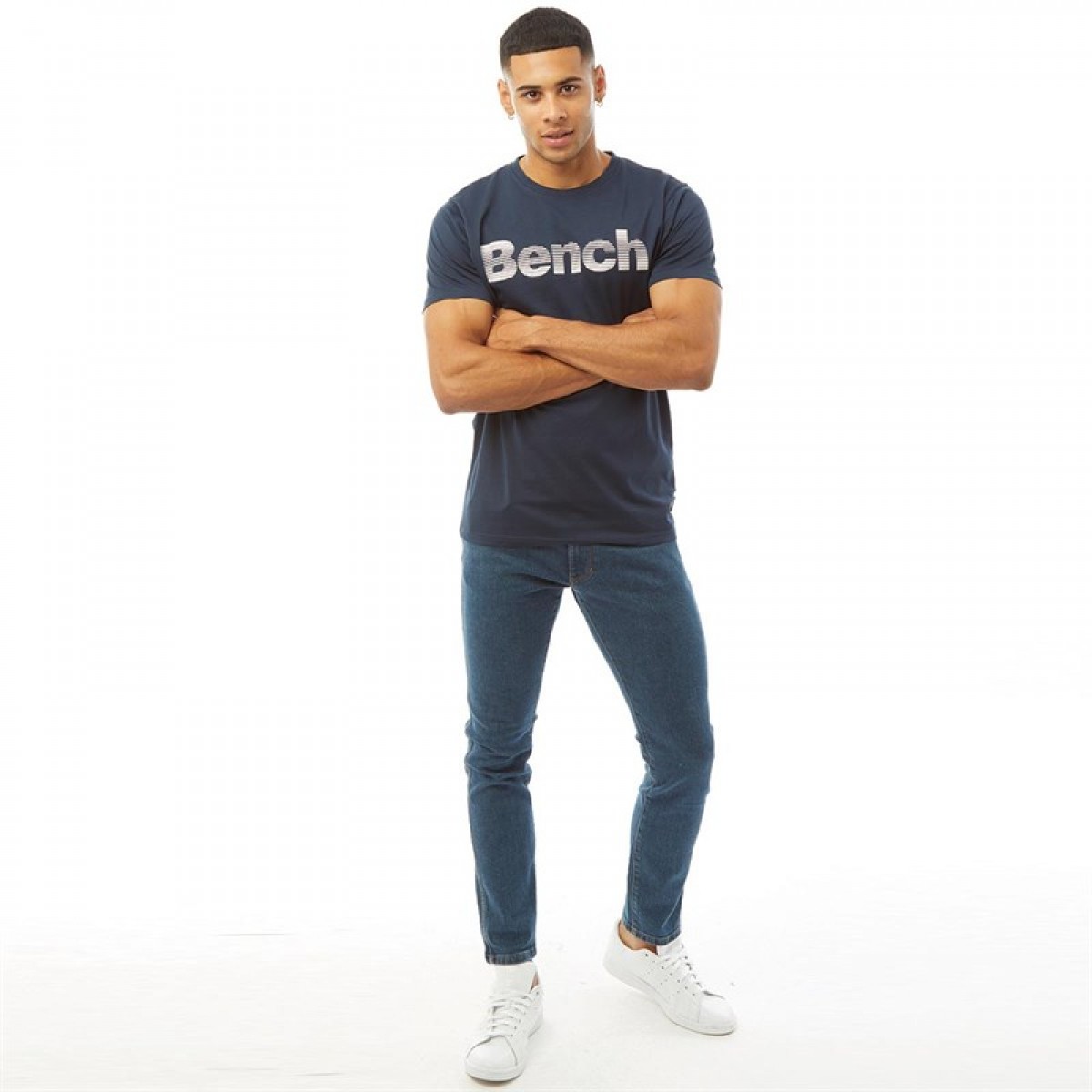

Футболка Bench Leandro Neck Navy Navy, XXL (52)