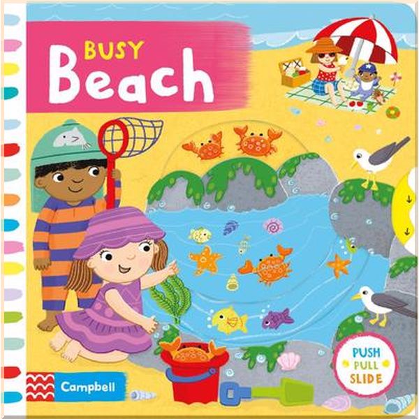 

Campbell Books Busy Beach. Jo Byatt. ISBN:9781529004175