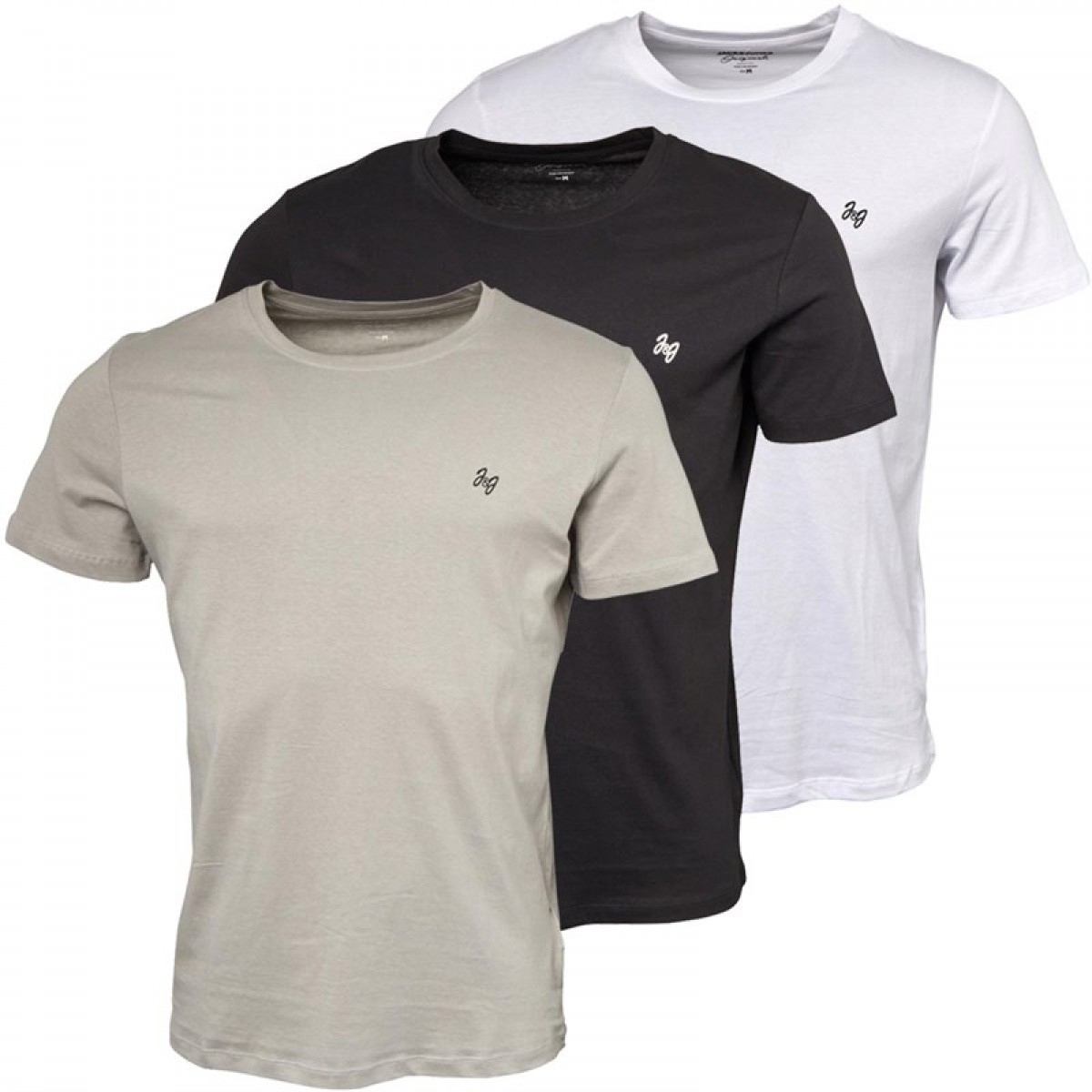 

Футболка JACK AND JONES Joseph Three Pack  White/Black/Grey White,  (44, Футболка JACK AND JONES Joseph Three Pack s White/Black/Grey White, S (44)