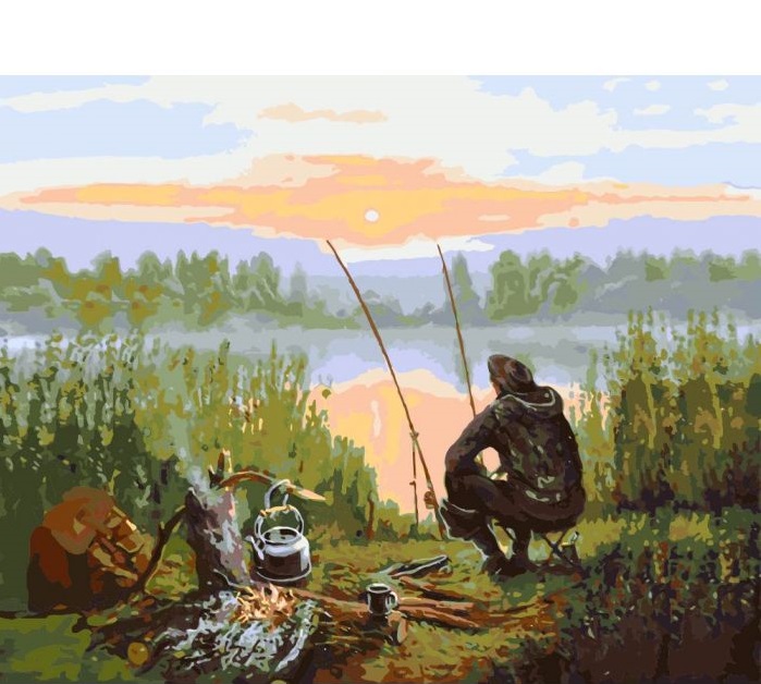 

Отдых у реки. Картина по номерам. Идейка 40x50