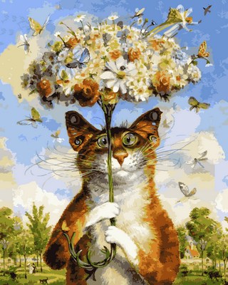 

С днем рождения !. Картина раскраска. Mariposa 40x50