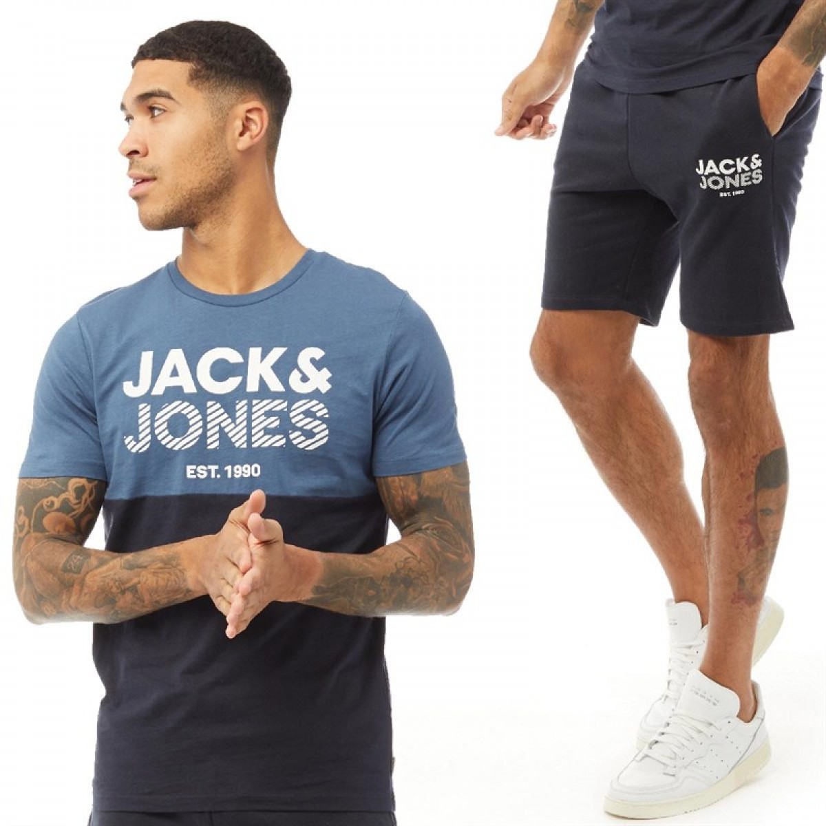 

Футболка JACK AND JONES Miller And Shorts Twin Set Ensign Blue/Sky Captain Navy,  (46, Футболка JACK AND JONES Miller And Shorts Twin Set Ensign Blue/Sky Captain Navy, M (46)