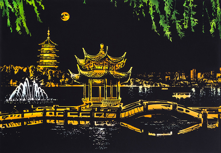 

Скретч картина West Lake (в цвете). Yuelu 41x29