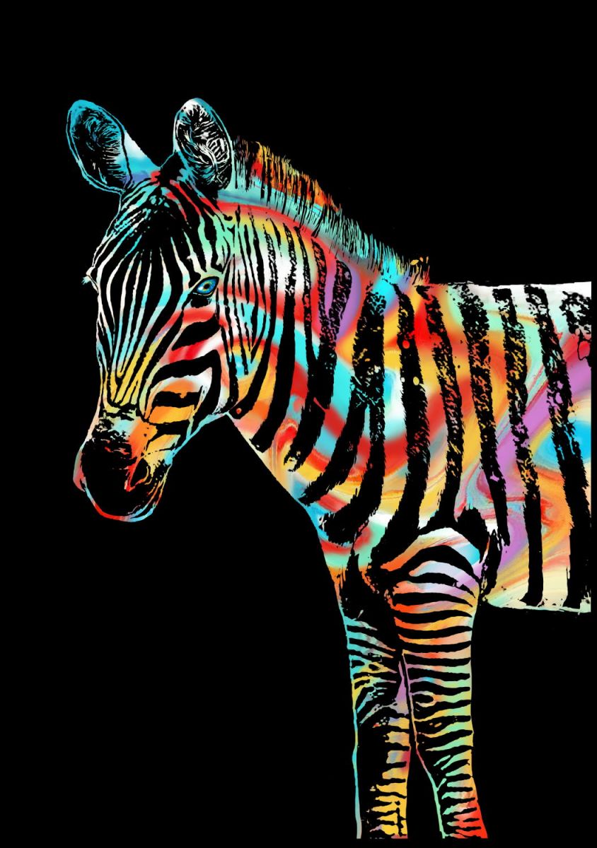 

Скретч картина "Zebra" (Зебра). Yuelu 41x29