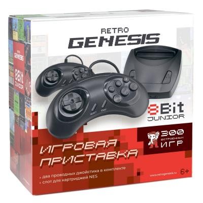 

Игровая консоль Retro Genesis 8 Bit Junior (300 игр, 2 проводных джойс (ConSkDn84)
