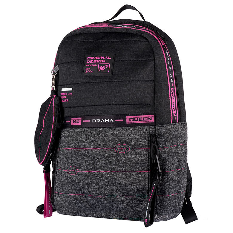 

Рюкзак школьный Yes 558752 T-122 Urban disign style Pink 42*30*14см
