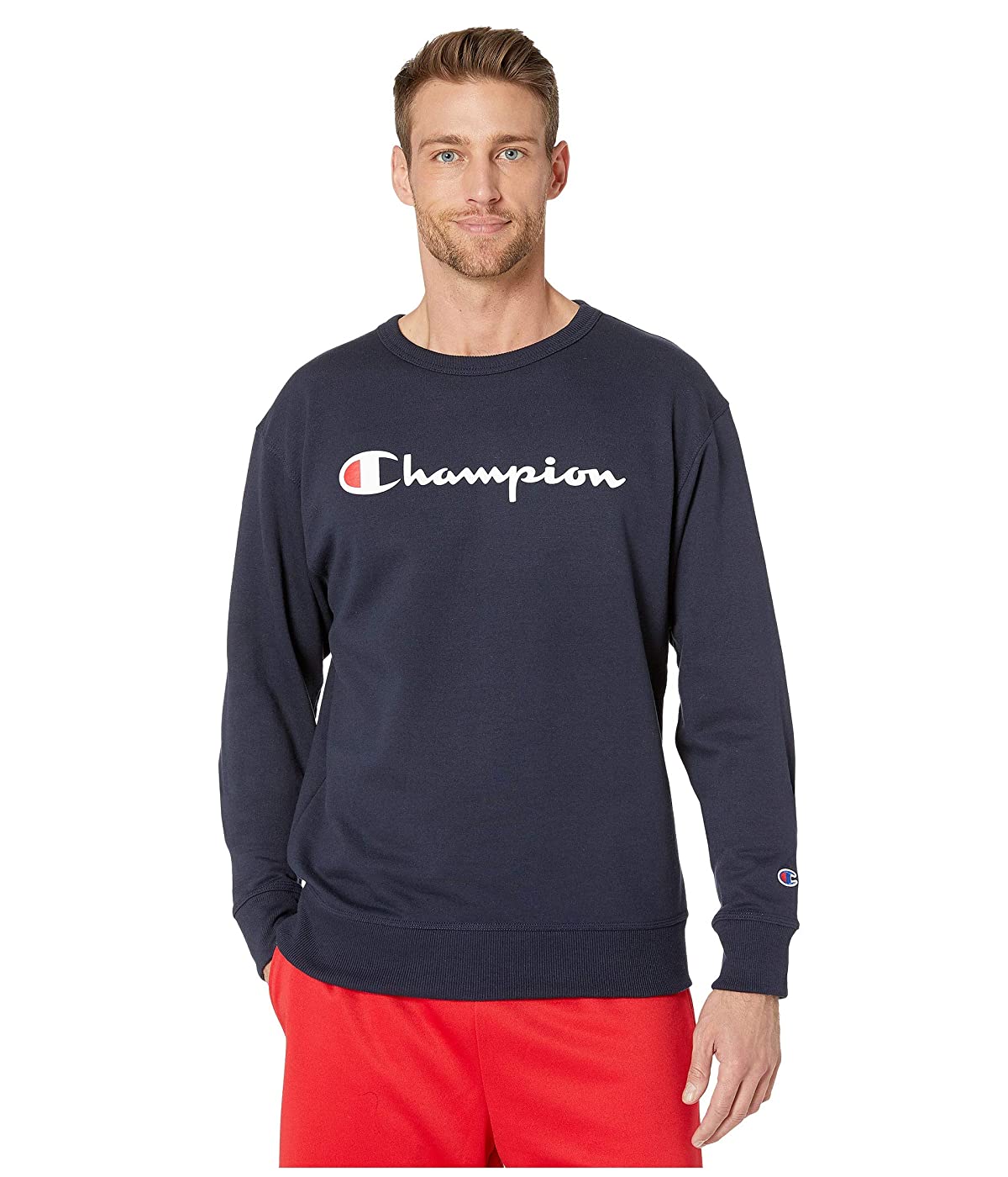 

Толстовка Champion Powerblend& Crew - Applique Y06794 Navy,  (48, Толстовка Champion Powerblend& Crew - Applique Y06794 Navy, L (48)