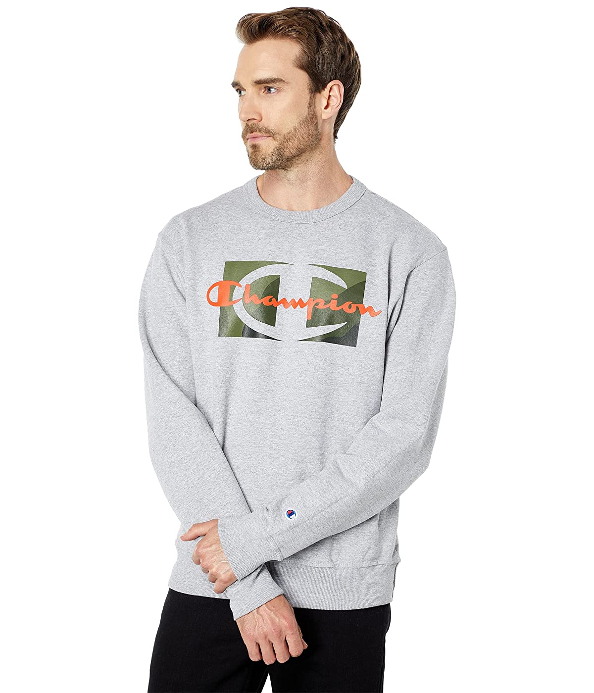 

Толстовка Champion Powerblend& Graphic Crew Oxford Gray,  (48, Толстовка Champion Powerblend& Graphic Crew Oxford Gray, L (48)