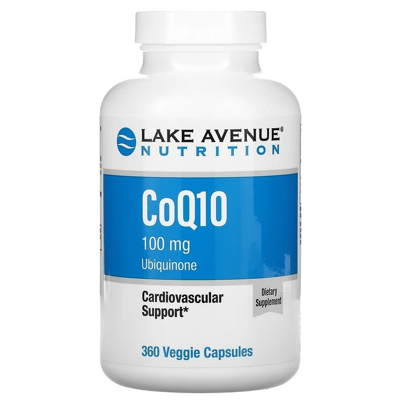 

Коэнзим Q10 Lake Avenue Nutrition CoQ10 100 мг 360 растительных капсул