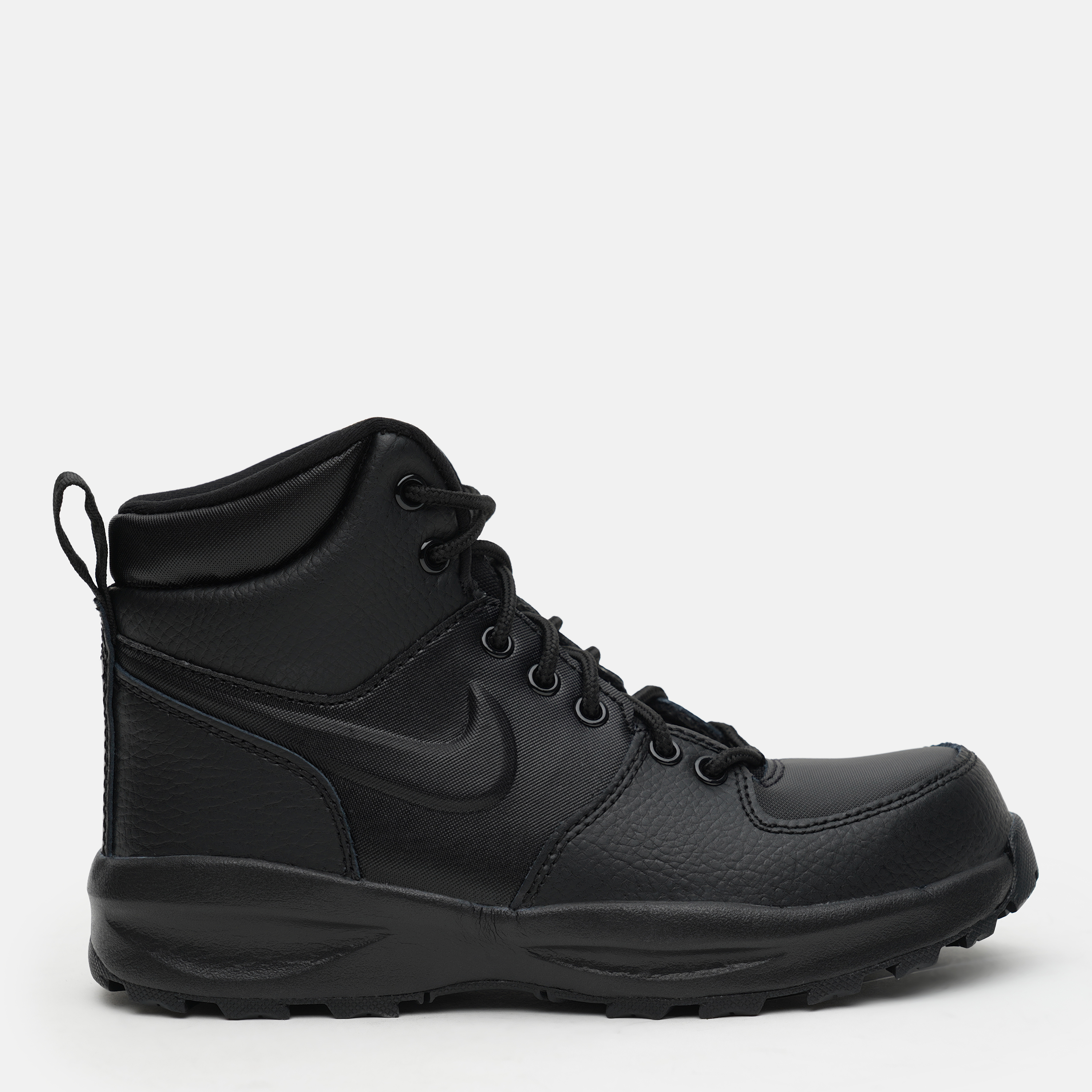 Акция на Підліткові зимові черевики для хлопчика Nike Manoa Ltr (Gs) BQ5372-001 40 (7Y) 25 см Чорні от Rozetka