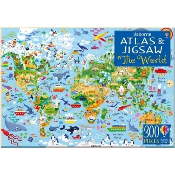 

Usborne The World Atlas and Jigsaw. Jana Curll Sam Smith. ISBN:9781474937610