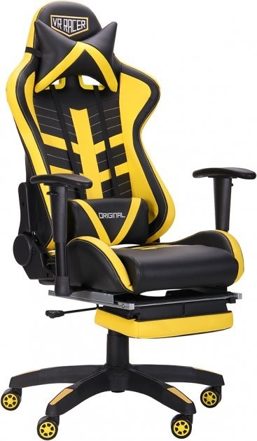 

Кресло AMF VR Racer BattleBee Черное с желтым